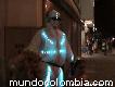 Trajes iluminados en leds