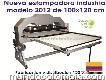 Venta de máquina industrial de estampado textil 110x80 neumática en pasto