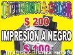 Impresión a 100 pesos
