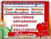 Gratis, Colombiamigos, Agencia Matrimonial, Club De Amigos Serios, Solteros, Solitarios, Decentes, Contactos, Clasificados, Peligros, Club Amigos, Bogotá, Cali, Medellín, Barranquilla, Neiva, Cartagena, Soledad, Cúcuta, Bucaramanga, Villavicencio, Ibagu