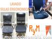 Lavado de sillas ergonómicas.