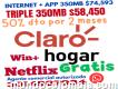 Oferta de Internet hogar y negico